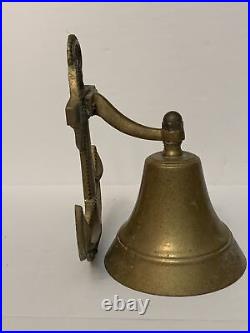 Vintage Solid Brass Large Sailor Ship Bell. Antique Brass Ship Bell. Brass Sailor