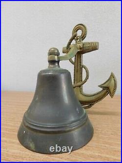 Vintage Solid Brass Large Sailor's Bell Antique Rare