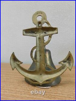 Vintage Solid Brass Large Sailor's Bell Antique Rare