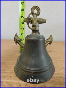Vintage Solid Brass Large Sailor's Bell Antique Rare