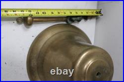 Vintage Solid Brass Ship Fog Nautical Maritime Fire /Fog Bell 9inx12in 25lbs