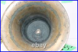 Vintage Solid Brass Ship Fog Nautical Maritime Fire /Fog Bell 9inx12in 25lbs