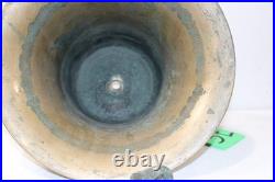 Vintage Solid Brass Ship Fog Nautical Maritime Fire /Fog Bell 9inx12in 25lbs