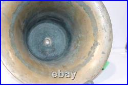 Vintage Solid Brass Ship Fog Nautical Maritime Fire /Fog Bell 9inx12in 25lbs