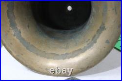 Vintage Solid Brass Ship Fog Nautical Maritime Fire /Fog Bell 9inx12in 25lbs