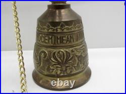 Vintage Solid Brass Wall Door Bell with Angel