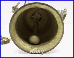Vintage Solid Brass Wall Door Bell with Angel