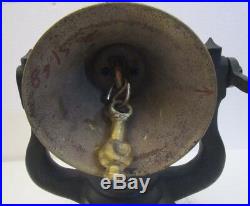 Vintage Style BRASS RAILROAD LOCOMOTIVE BELL Train Bell (5148)