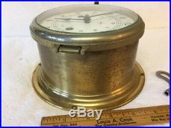 Vintage Swift & Anderson Ships Bell 8 Day Brass Clock Made In Germany By Schatz