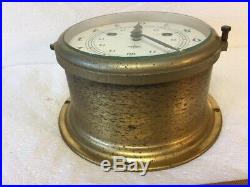 Vintage Swift & Anderson Ships Bell 8 Day Brass Clock Made In Germany By Schatz