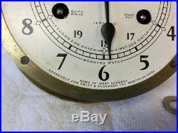 Vintage Swift & Anderson Ships Bell 8 Day Brass Clock Made In Germany By Schatz