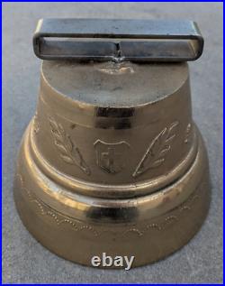 Vintage Swiss Alpine Cows Brass Cow Bell Big Heavy over 9 Lbs