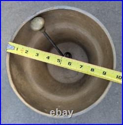 Vintage Swiss Alpine Cows Brass Cow Bell Big Heavy over 9 Lbs