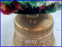 Vintage Swiss Brass Cow Bell With Wood Cow Mount Gusset Uetendorf Giesserel
