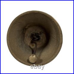 Vintage Swiss Gusset AG Uetendorf Brass Cowbell Chalet Dinner Bell Alpine Decor