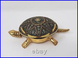 Vintage Turtle Bell Boj Eibar Espana Brass Hotel Bell Wind Up Beautiful Working