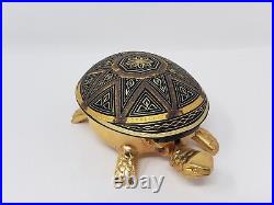 Vintage Turtle Bell Boj Eibar Espana Brass Hotel Bell Wind Up Beautiful Working