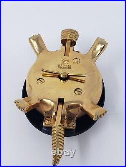 Vintage Turtle Bell Boj Eibar Espana Brass Hotel Bell Wind Up Beautiful Working