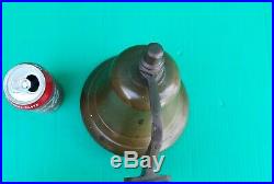 Vintage USN US NAVY Naval Bronze Brass Ship Bell w mounting bracket