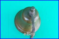 Vintage USN US NAVY Naval Bronze Brass Ship Bell w mounting bracket