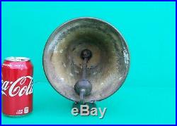 Vintage USN US NAVY Naval Bronze Brass Ship Bell w mounting bracket