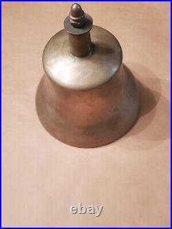 Vintage U. S. N. Brass Bell 11 x 10 25lb