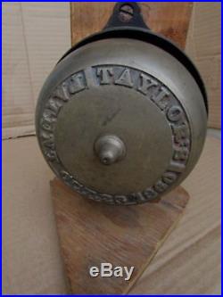 Vintage Victorian Door Bell Complete BRONZE BRASS 1800's Taylor