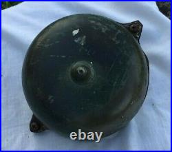 Vintage Victorian Hand Crank Door Bell brass and cast iron