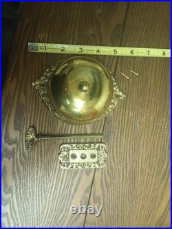 Vintage Victorian Style Brass Manual Mechanical Door Bell Ringer
