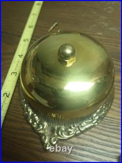 Vintage Victorian Style Brass Manual Mechanical Door Bell Ringer