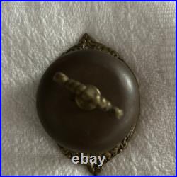 Vintage Victorian Style Brass Manual Wind Mechanical Bell Ringer Office Home Vintage Victorian Style Brass Manual Wind Mechanical Bell Ringer Office Home