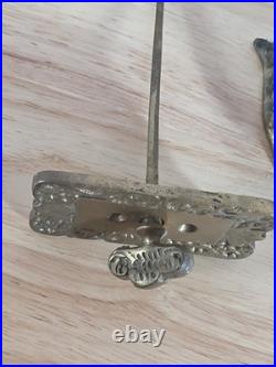 Vintage Victorian Style Brass Manual Wind Mechanical Door Bell Ringer Home works