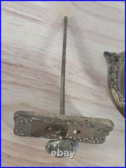 Vintage Victorian Style Brass Manual Wind Mechanical Door Bell Ringer Home works