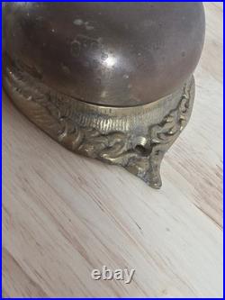 Vintage Victorian Style Brass Manual Wind Mechanical Door Bell Ringer Home works