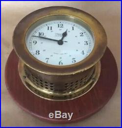 Vintage WEEMS & PLATH Quartz Ships Bell Clock Nautical Maritime W Germany
