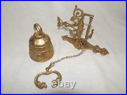 Vintage Wall Mount Monastery Brass Bell VOCEM MEAM A OVIME TANGIT