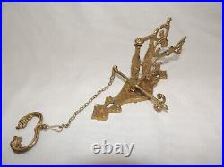 Vintage Wall Mount Monastery Brass Bell VOCEM MEAM A OVIME TANGIT
