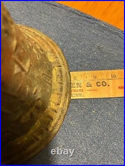 Vintage antique 7-3/4 bronze church bell Spanish Colonial Mission 1811