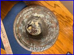 Vintage antique 7-3/4 bronze church bell Spanish Colonial Mission 1811