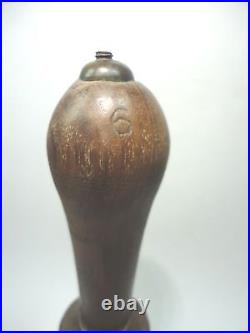 Vintage brass Bell School Teacher / Church / farm / Wood handle Bell 10 x 5.5