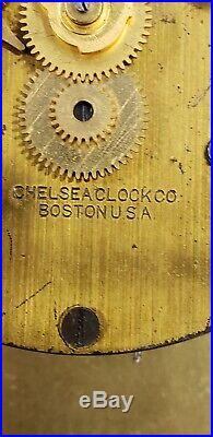 Vintage chelsea ships bell clock 1940s