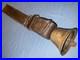 Vintage cow cattle bell Brass Bronze with leather strap collar antique