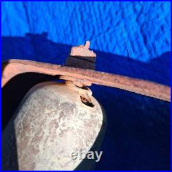 Vintage early 1800s set of conestoga wagon sleigh bells 5 bells Antique