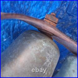 Vintage early 1800s set of conestoga wagon sleigh bells 5 bells Antique Vintage early 1800s set of conestoga wagon sleigh bells 5 bells Antique