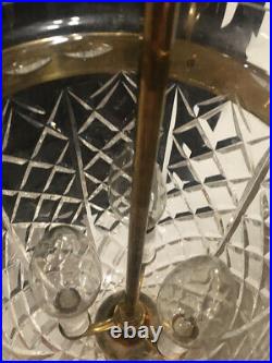 Vintage original and genuine Waterford Crystal Bell Jar Lantern Chandelier