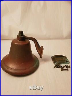 Vintage perko 420-6 brass fog bell with all hardware