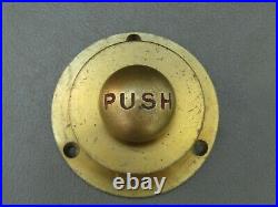 Vintage unusual brass door bell push switch button