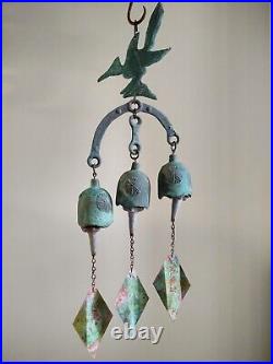 Vtg. 1960's JOE URSUTZ ROADRUNNER MCM BRONZE WIND CHIME PAOLO SOLERI FOUNDRY