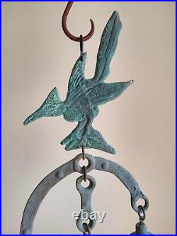 Vtg. 1960's JOE URSUTZ ROADRUNNER MCM BRONZE WIND CHIME PAOLO SOLERI FOUNDRY