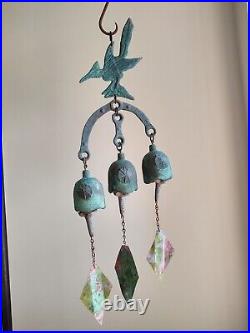 Vtg. 1960's JOE URSUTZ ROADRUNNER MCM BRONZE WIND CHIME PAOLO SOLERI FOUNDRY